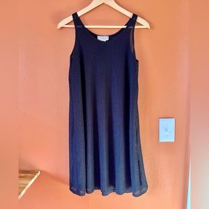 Vintage J. Valdi Black Mesh Swimsuit Cover, Size Large